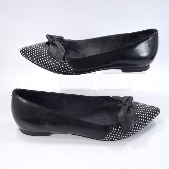Sandro Pointed Toe Casual Slip On Ballet Flat Womens Size 6 36 Black - Picture 6 of 9